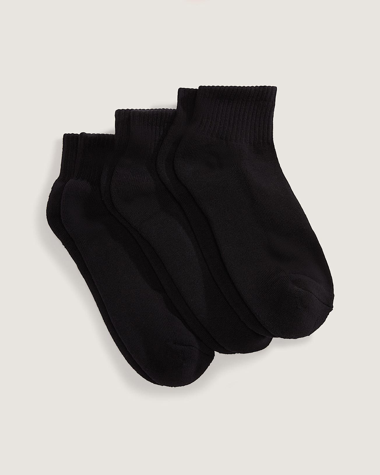 MEIAS CLASSIC QUARTER CREW BLACK PK3 VANS thumbnail 2