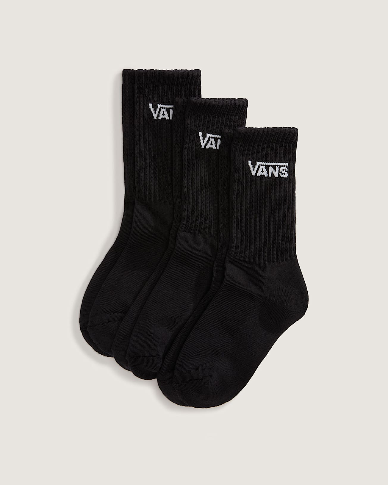 MEIAS CLASSIC CREW ROX BLACK PK3 VANS