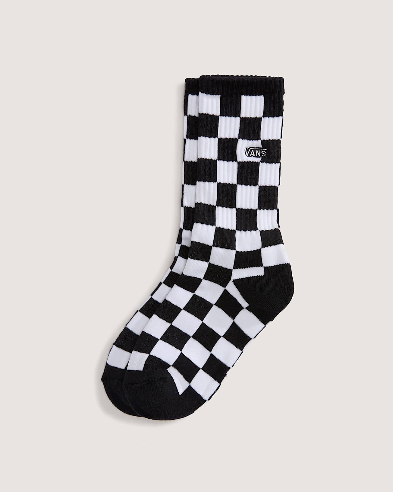 MEIAS CHECKERBOARD CREW CHBD BLKWH VANS