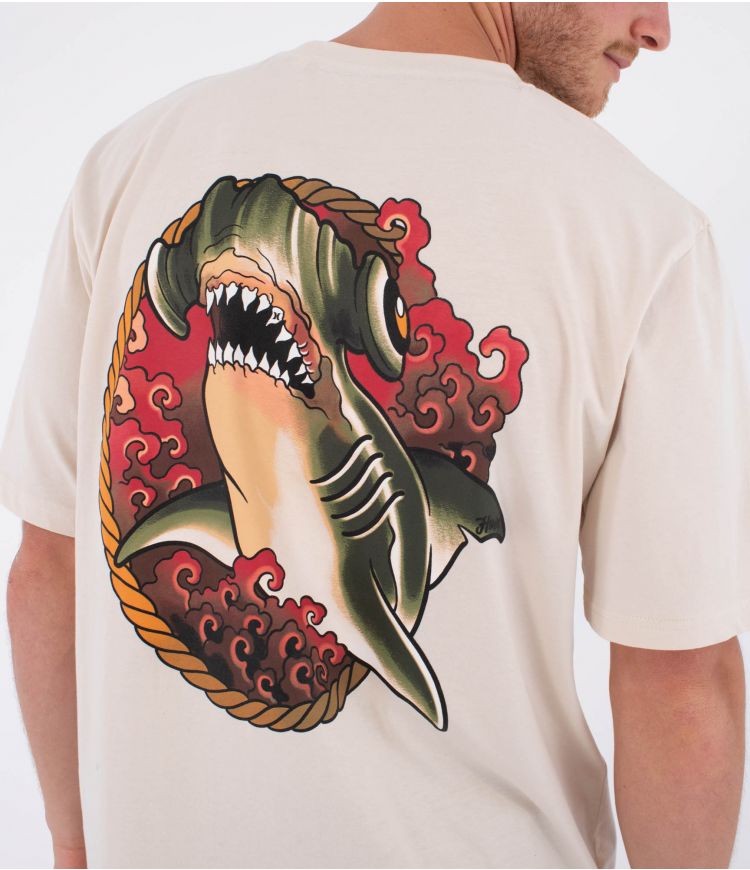 T-SHIRT TATTOO SHARK HURLEY