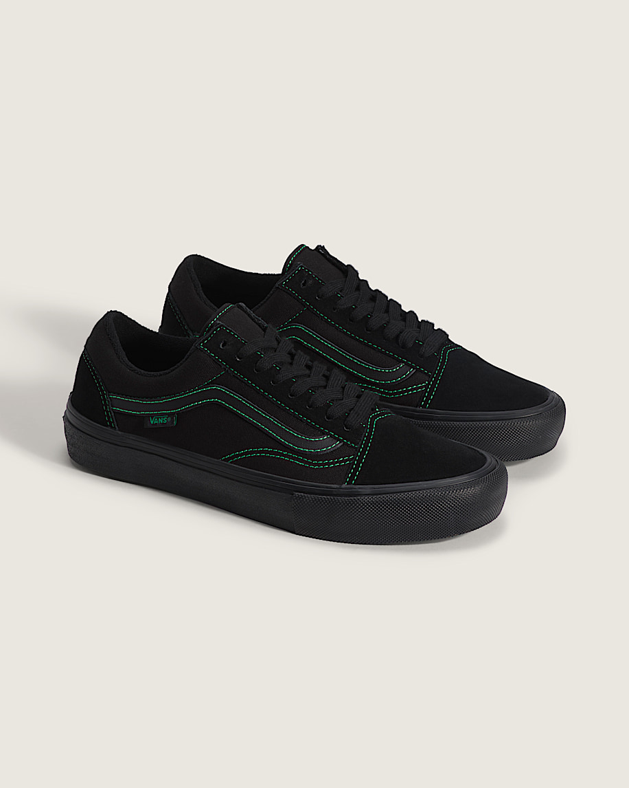SKATE OLD SKOOL BLACK/BLACK/GREEN VANS thumbnail 2