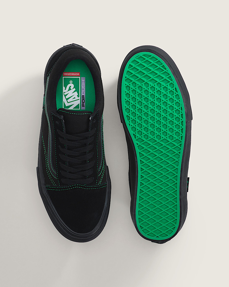 SKATE OLD SKOOL BLACK/BLACK/GREEN VANS thumbnail 3