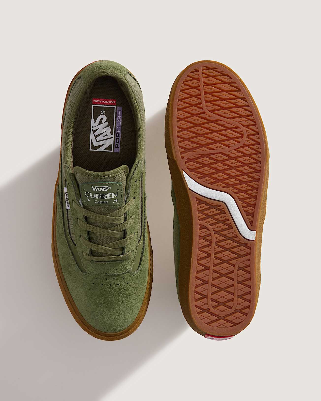 SKATE CURREN CAPLES CREPE GREEN/GUM VANS thumbnail 3