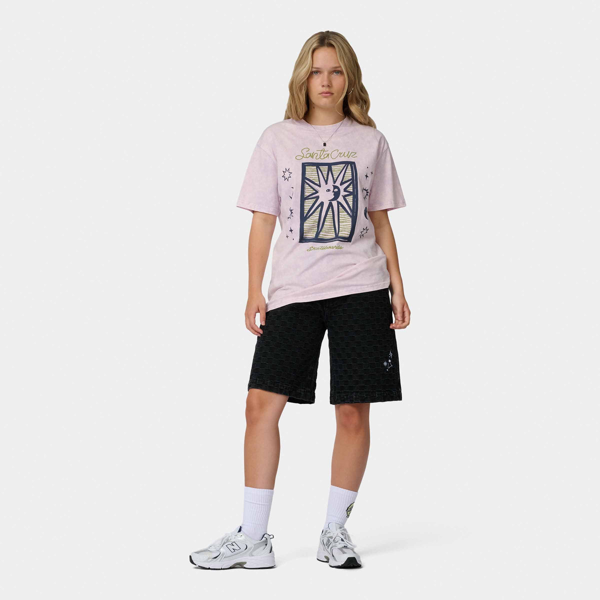 T-SHIRT WOMENS SUN STAMP SCRIPT SANTA CRUZ thumbnail 6