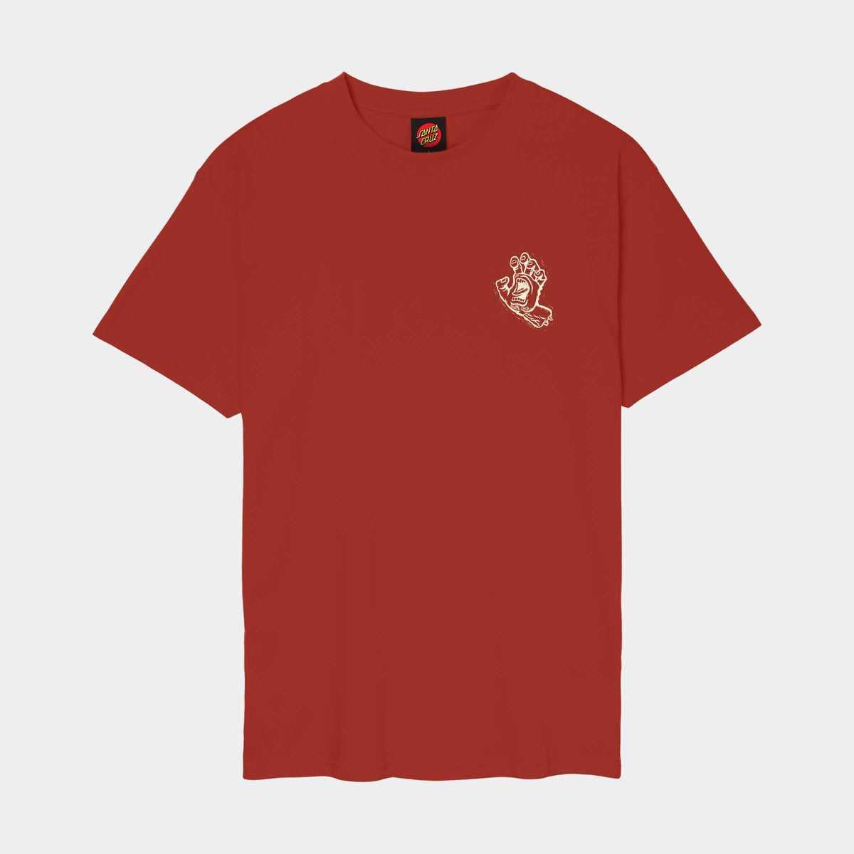 T-SHIRT STAMPED SCREAMING HAND SANTA CRUZ thumbnail 2