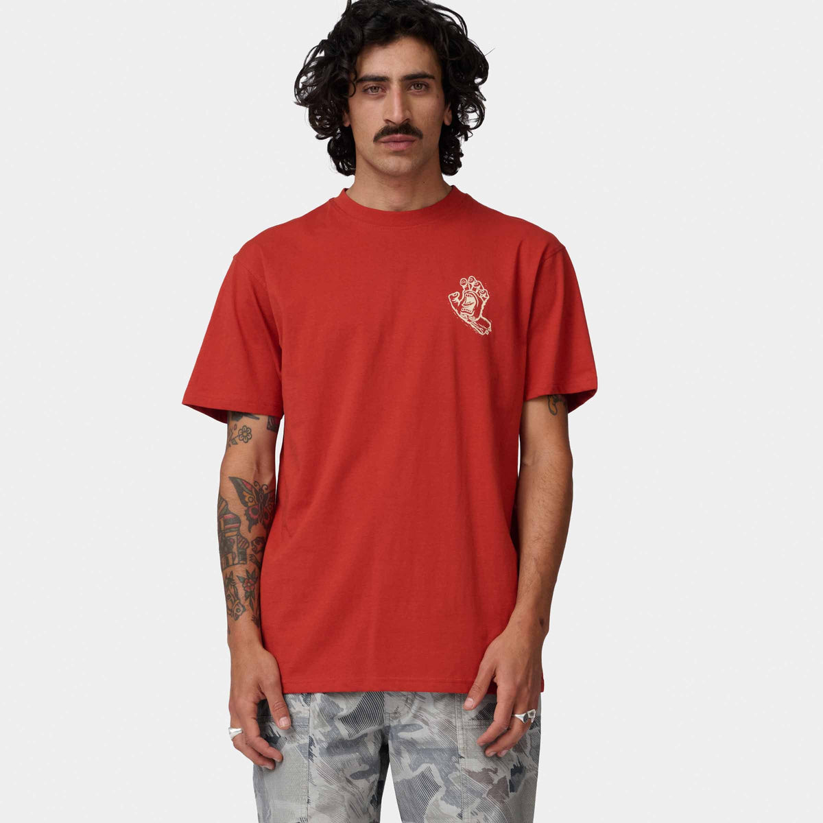 T-SHIRT STAMPED SCREAMING HAND SANTA CRUZ thumbnail 3
