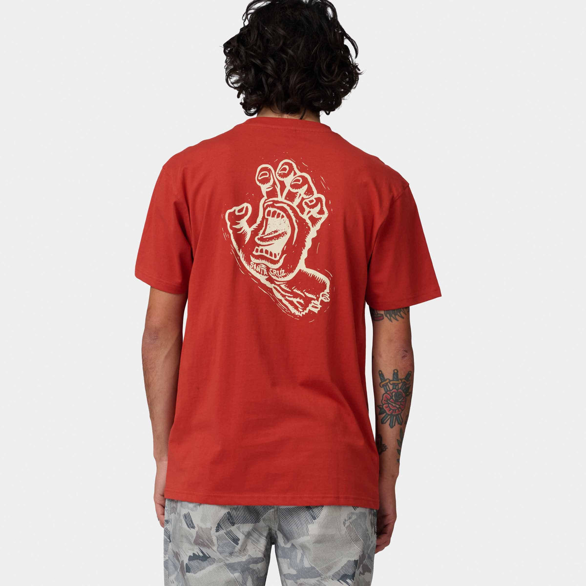T-SHIRT STAMPED SCREAMING HAND SANTA CRUZ thumbnail 4