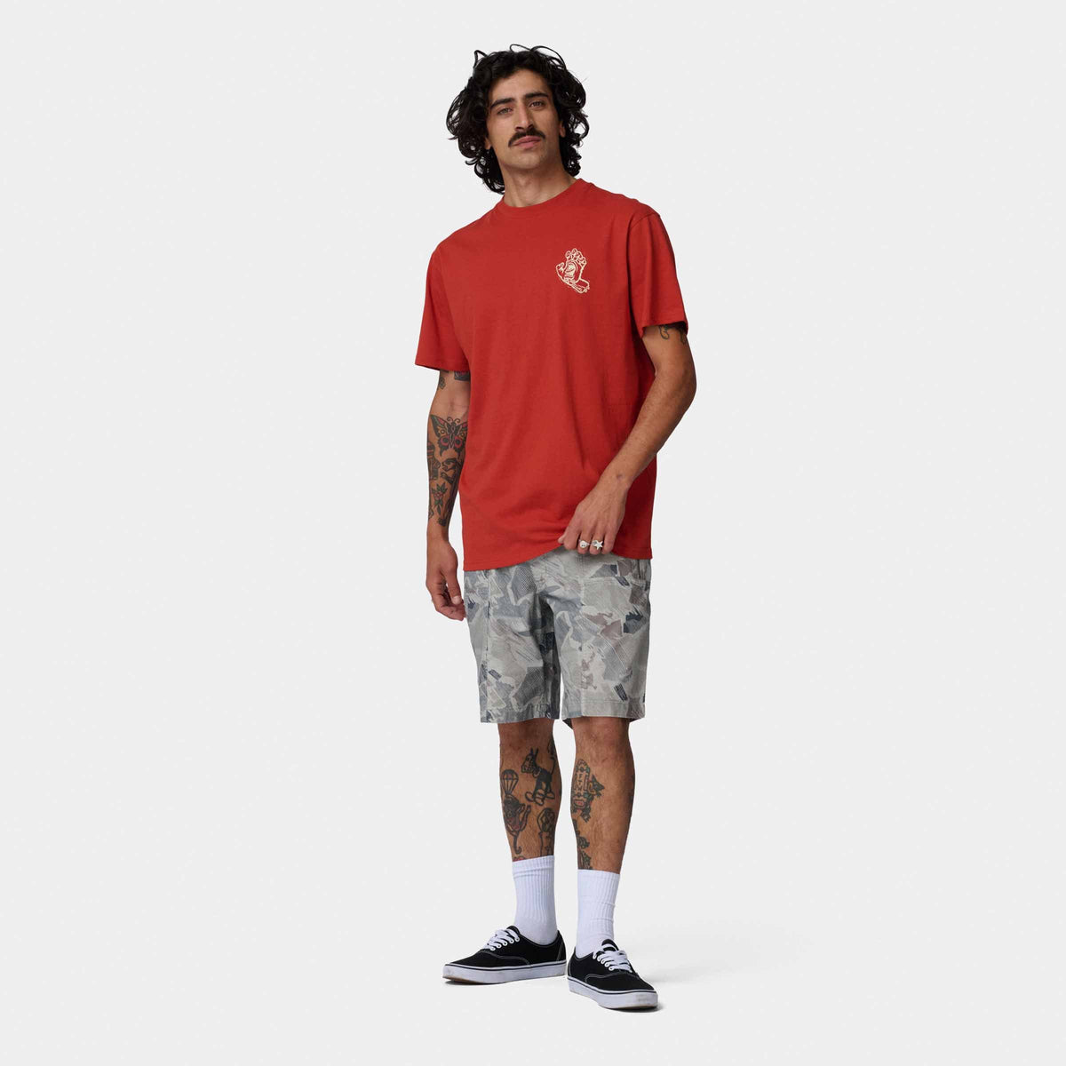 T-SHIRT STAMPED SCREAMING HAND SANTA CRUZ thumbnail 6