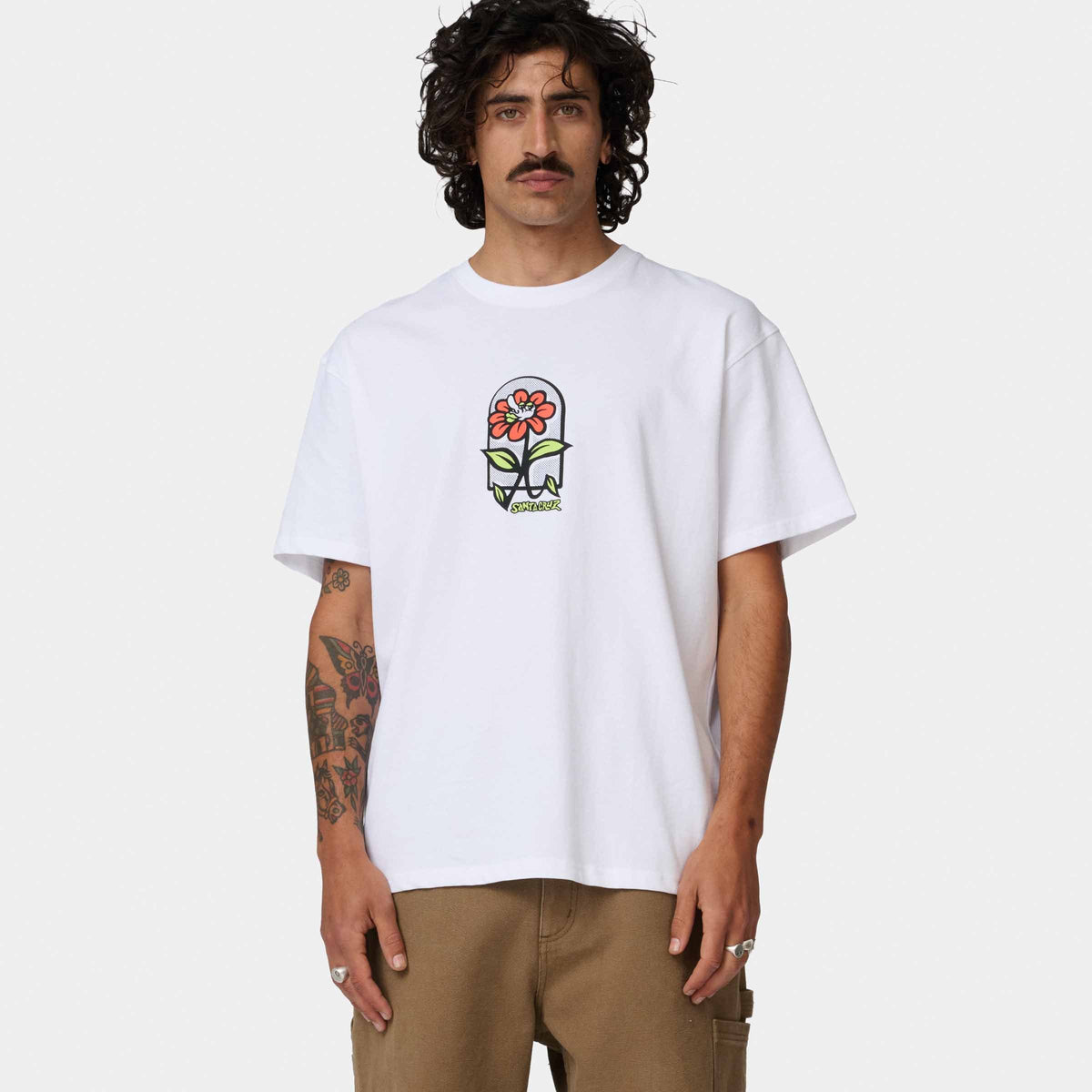 T-SHIRT DELFINO FLOWER GUY SANTA CRUZ thumbnail 2