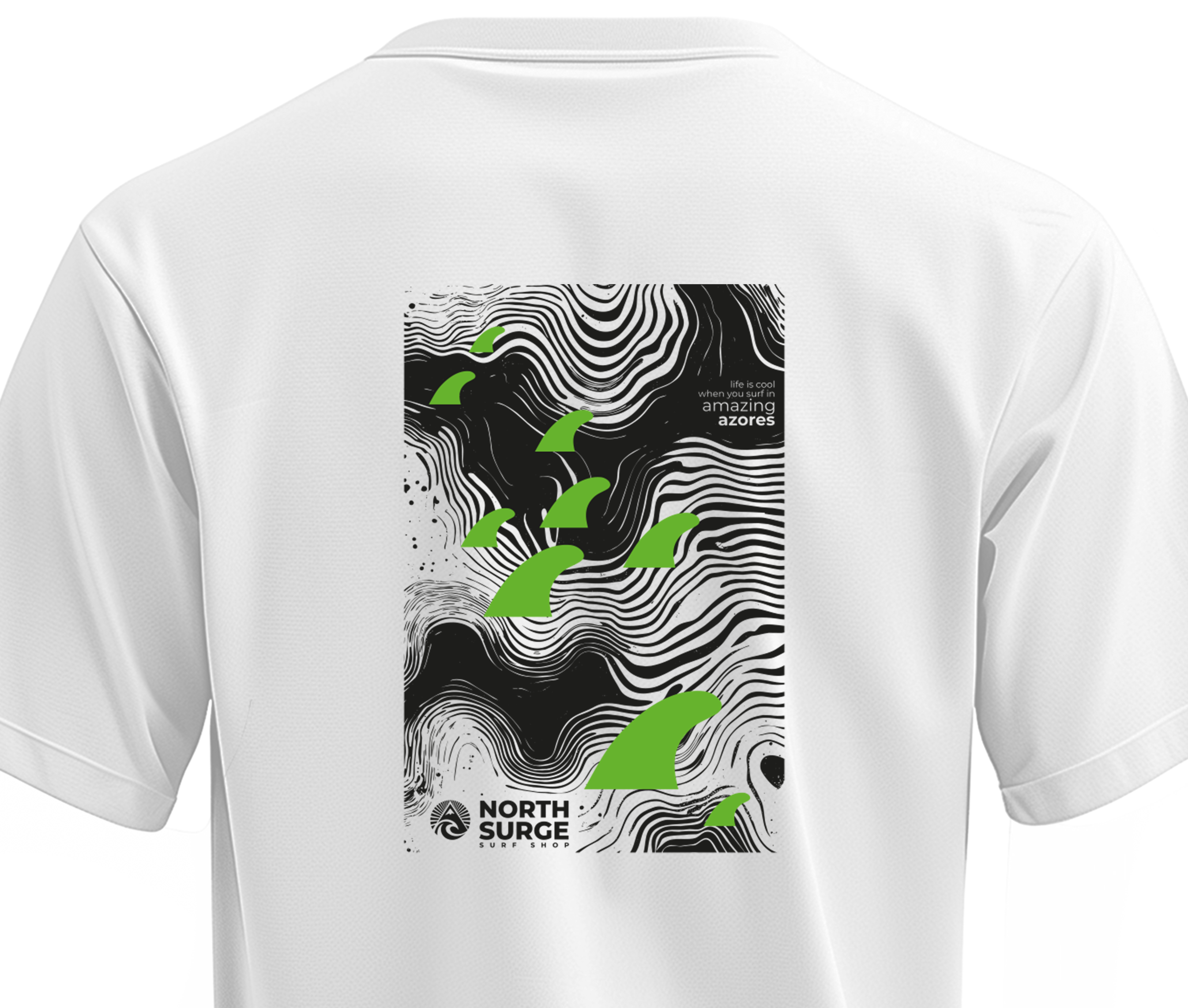 T-SHIRT 9 FINS NORTH SURGE thumbnail 5