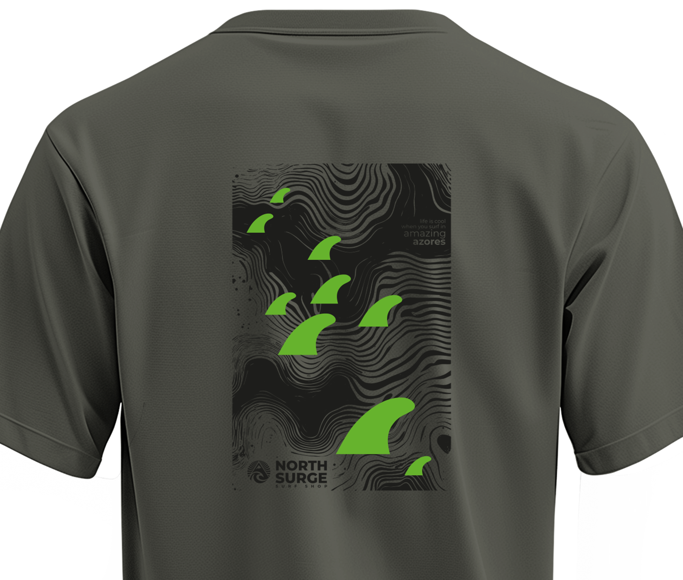 T-SHIRT 9 FINS NORTH SURGE thumbnail 3