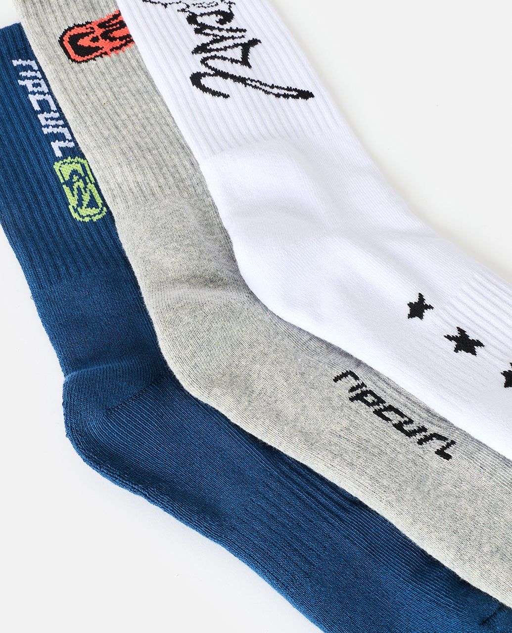 MEIAS RETRO CREW PK3 RIP CURL thumbnail 2