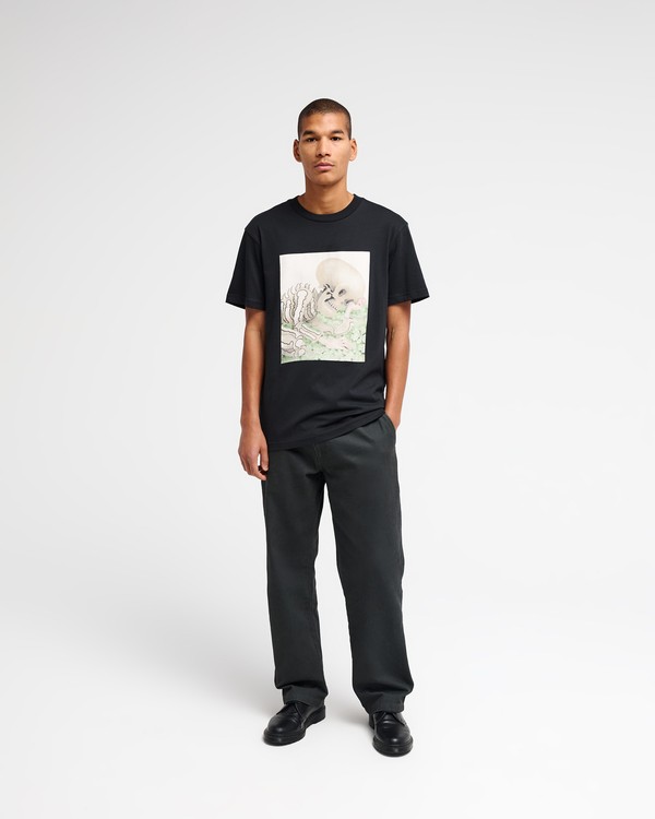 T-SHIRT SLEEPY SKELETON RVCA