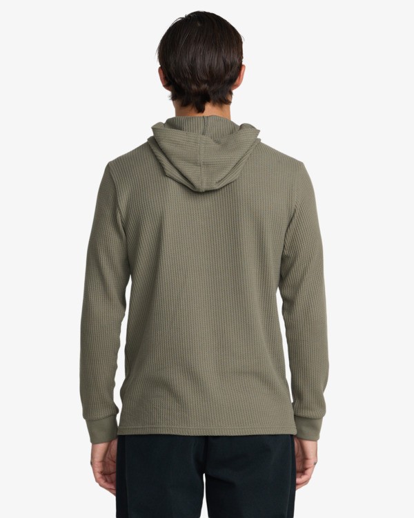 SWEAT DAYSHIFT THERMAL HOODED HENLEY RVCA thumbnail 2