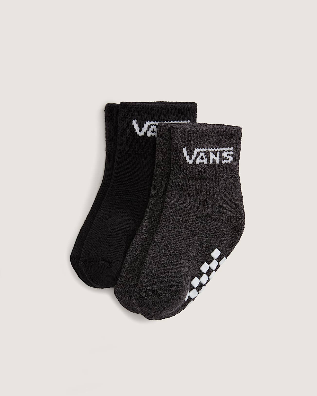 MEIAS CLASSIC CREW CHBD BLACK VANS
