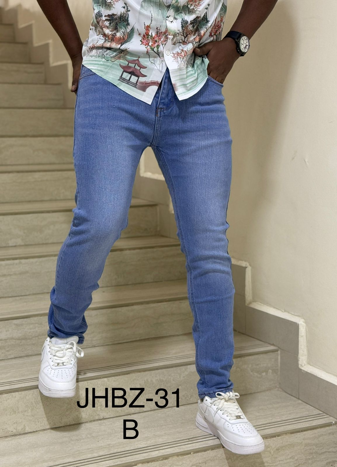 Slim Fit Light Blue Denim Jeans
