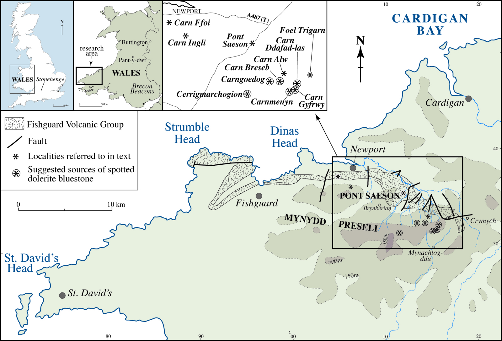 Some of the sources of Stonehenge's bluestones