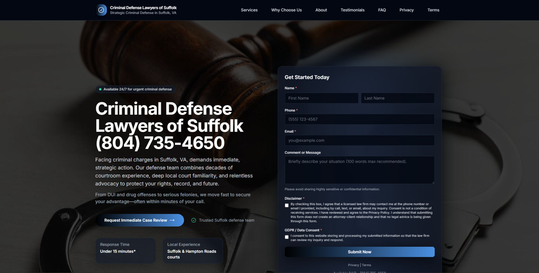 Criminal Defense Lawyers of Suffolk