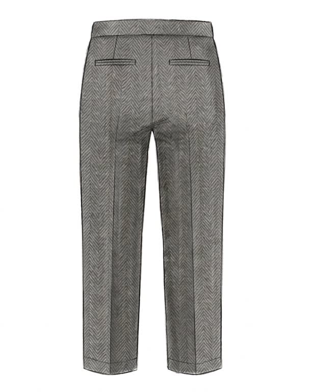 Herringbone Jacquard Trousers - Image 2