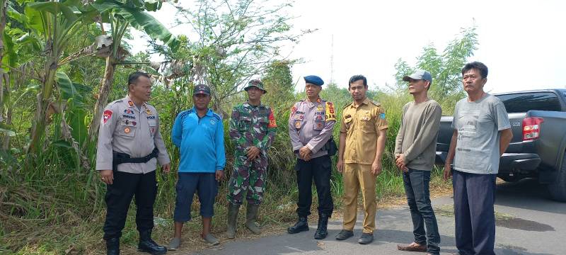 Detasemen Gegana Satbrimob Polda Sumsel Lakukan Pengecekan Penemuan Mortir di Indralaya Utara
