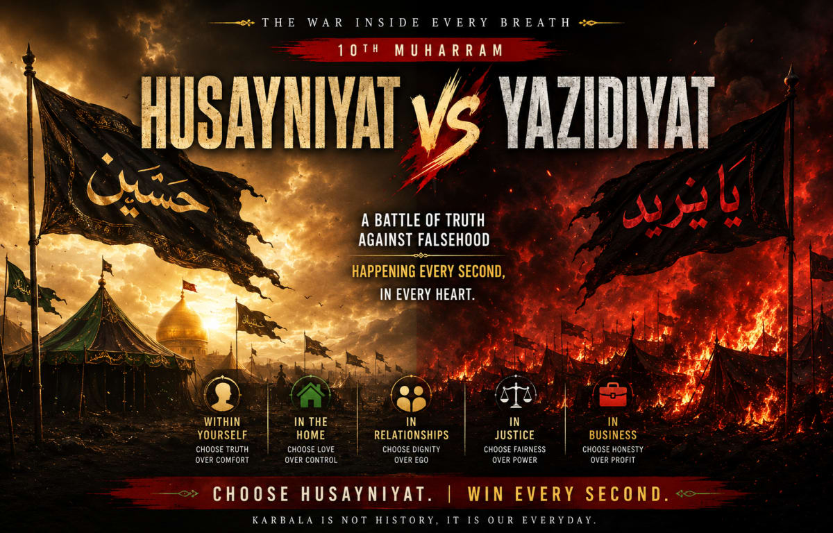 The War Inside Every Breath: Husayniyat vs Yazidiyat and the True Meaning of Karbala