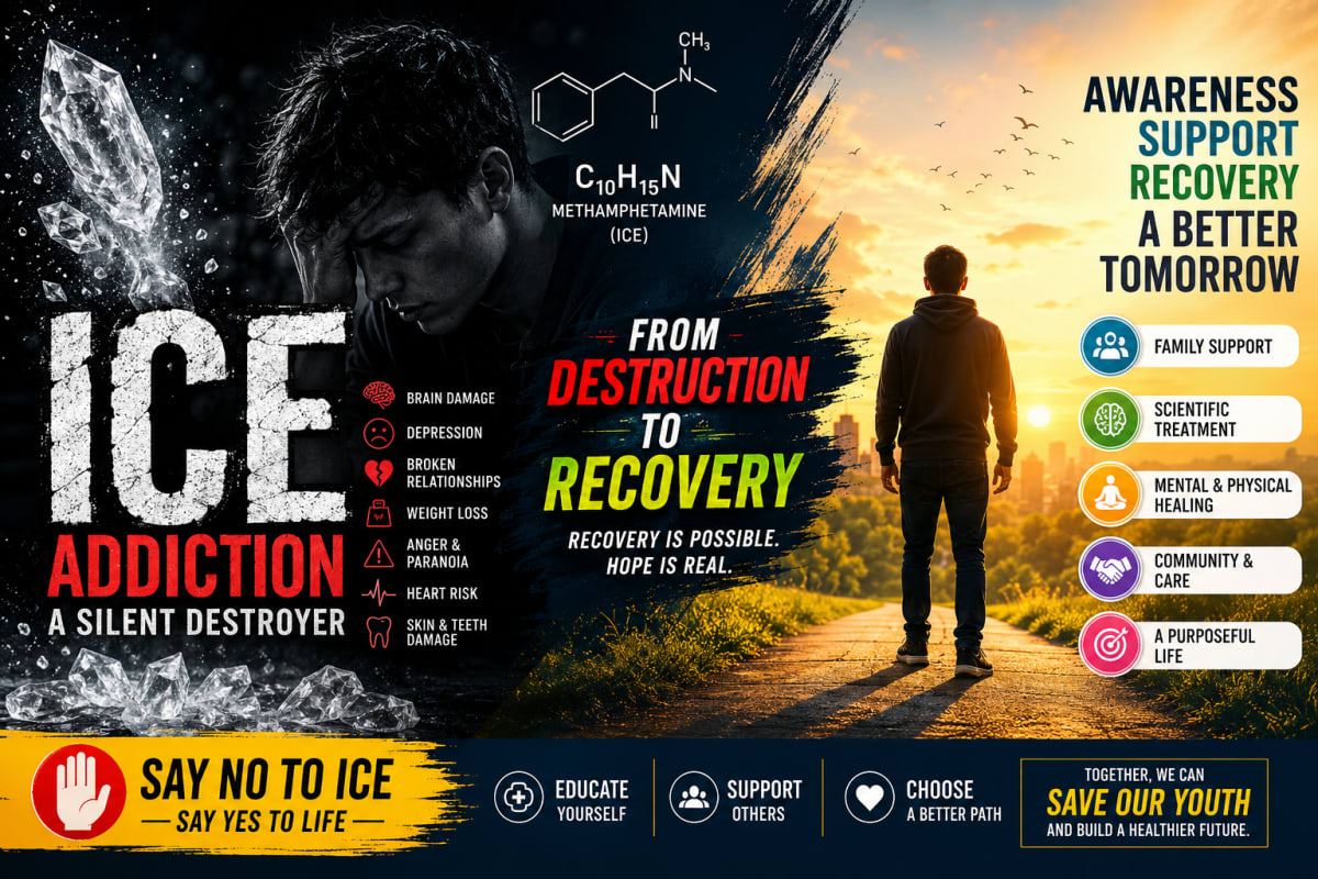 Ice Addiction Recovery: The Complete Scientific Guide to Beat Crystal Meth Addiction and Rebuild Your Life