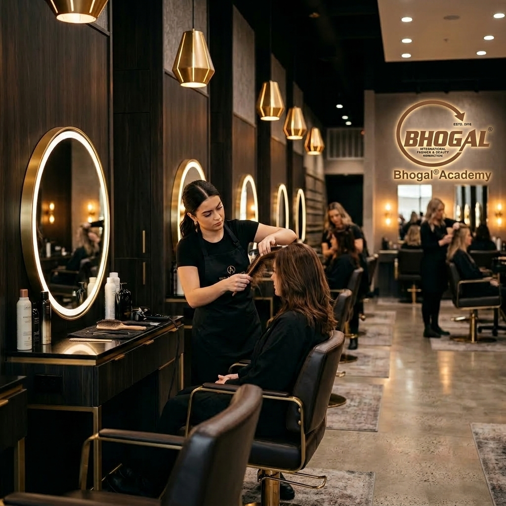 Beauty training at Bhogal Academy