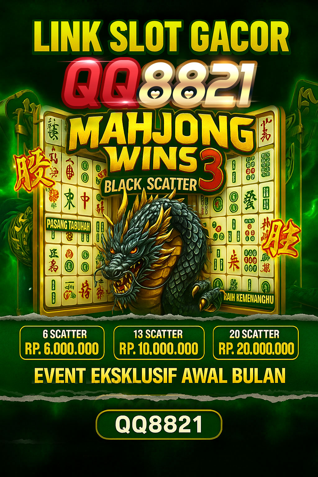 Promo Cashback Harian QQ8821
