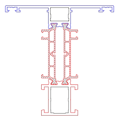 Зображення Імпост 75,5 мм (ST) K518650XD-Z:7016,W:J107