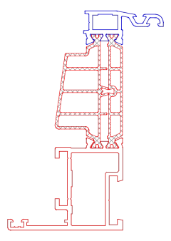Зображення Стулка віконна 42,5 мм (ST) K5187854R9005