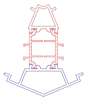 Zdjęcie Кутовий імпост 135° [K518131]