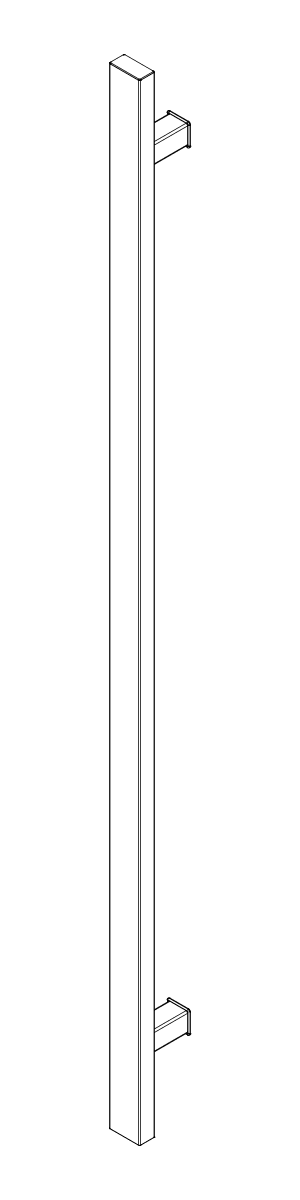 Зображення WALA - Ручка-антаба QA10 (40x20), одностороння, L=1600 мм [8030481]