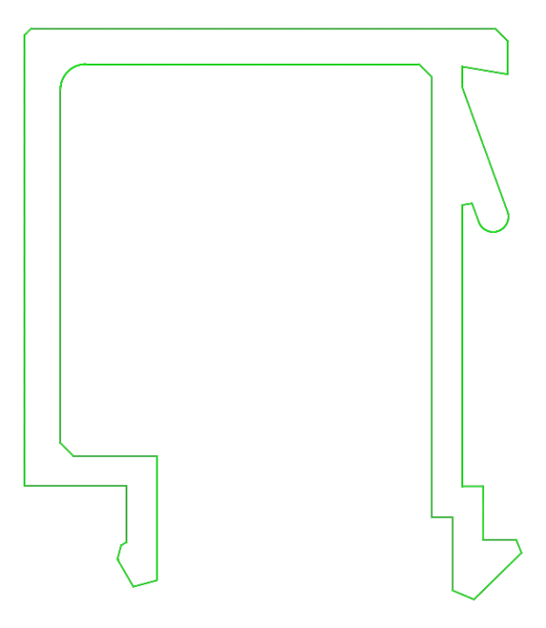 [K417843] Штапик 19 мм (STANDARD) Aluprof