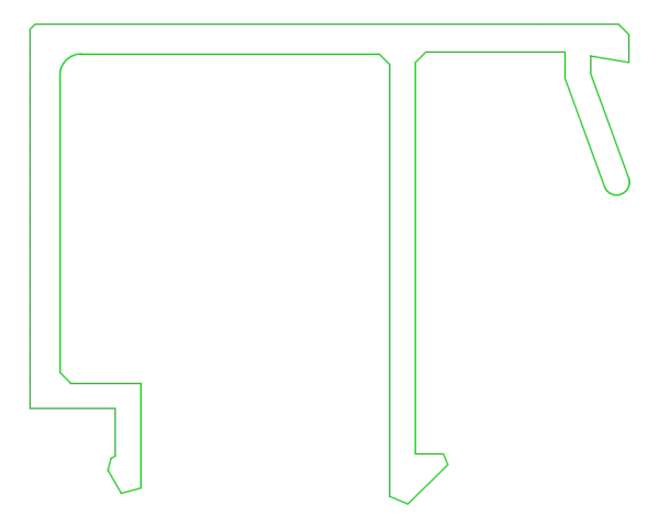 [K417845] Штапик 28 мм (STANDARD) Aluprof