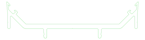 [K417935] Планка прижимна +45° Aluprof