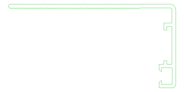 [K413908] Кутник 71x35,5 мм Aluprof