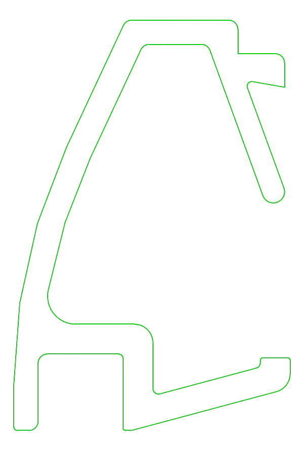 [K431091] Штапик 14,5 мм (STYLE) Aluprof