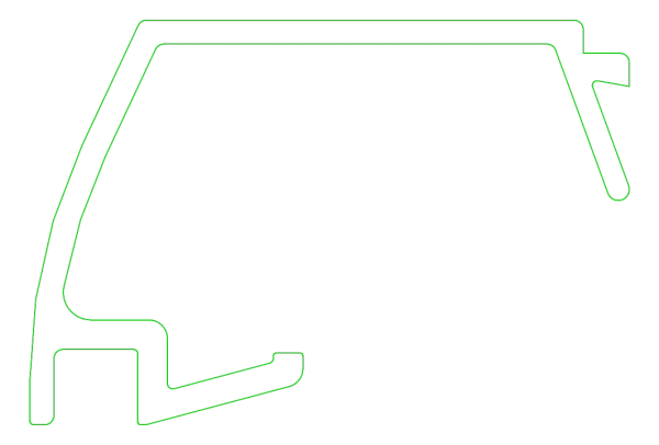 [K431095] Штапик 32,5 мм (STYLE) Aluprof