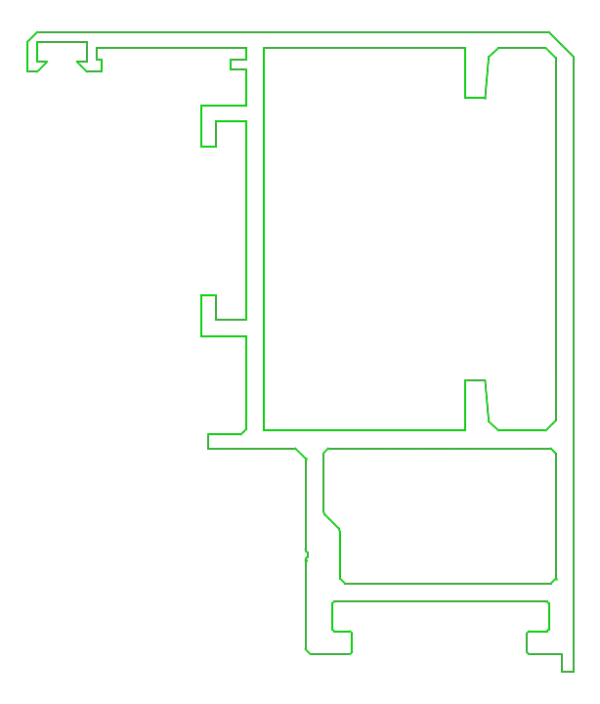 [K430494] Стулка SG 55x65 мм Aluprof