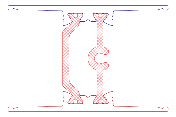 [K518346] Імпост горизонтальний Aluprof