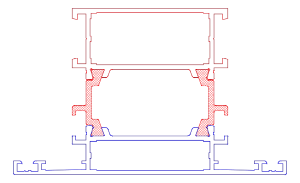 [K518382] Імпост 98 мм (MB-60E) Aluprof