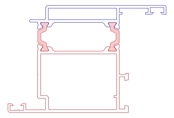 [K518390] Стулка дверна 67 мм (MB-60E) Aluprof