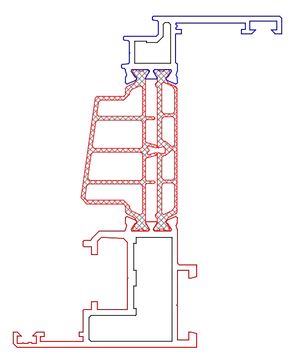 [K518711] Стулка віконна 47,5 мм (ST, фурнітура PVC) Aluprof