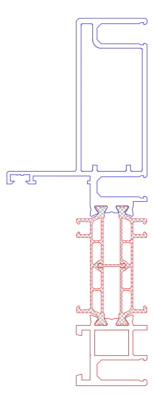 [K718641] Імпост посилений делатаційна (SI) Aluprof