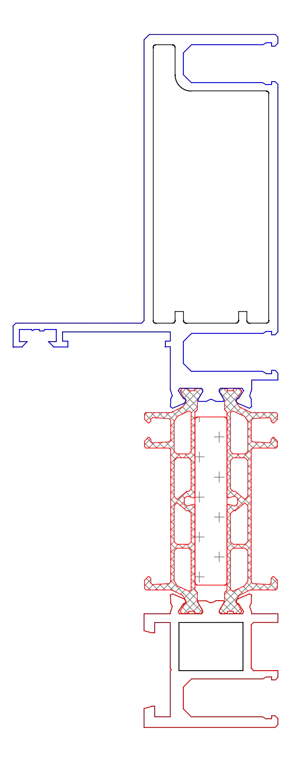 [K818641] Імпост посилений делатаційна (AERO) Aluprof