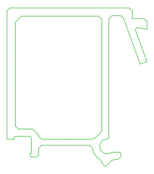 [K431623] Штапик 23,5 мм (STANDARD) Aluprof