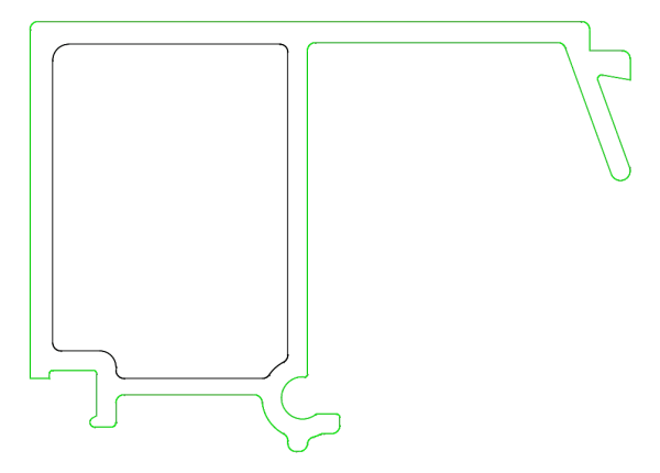 [K431626] Штапик 37 мм (STANDARD) Aluprof