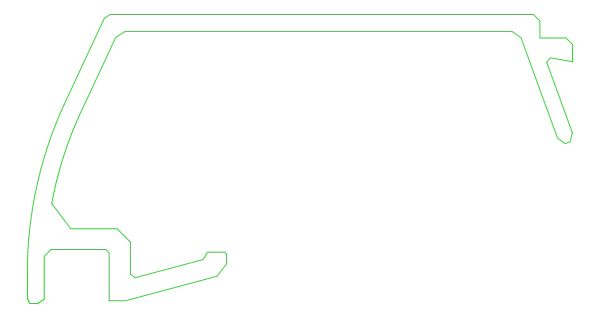 [K431297] Штапик 41,5 мм (STYLE) Aluprof