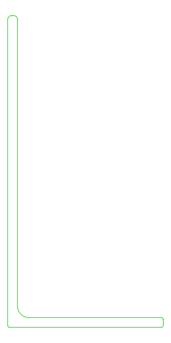 [K432415] Профіль L 80x40x2 мм Aluprof