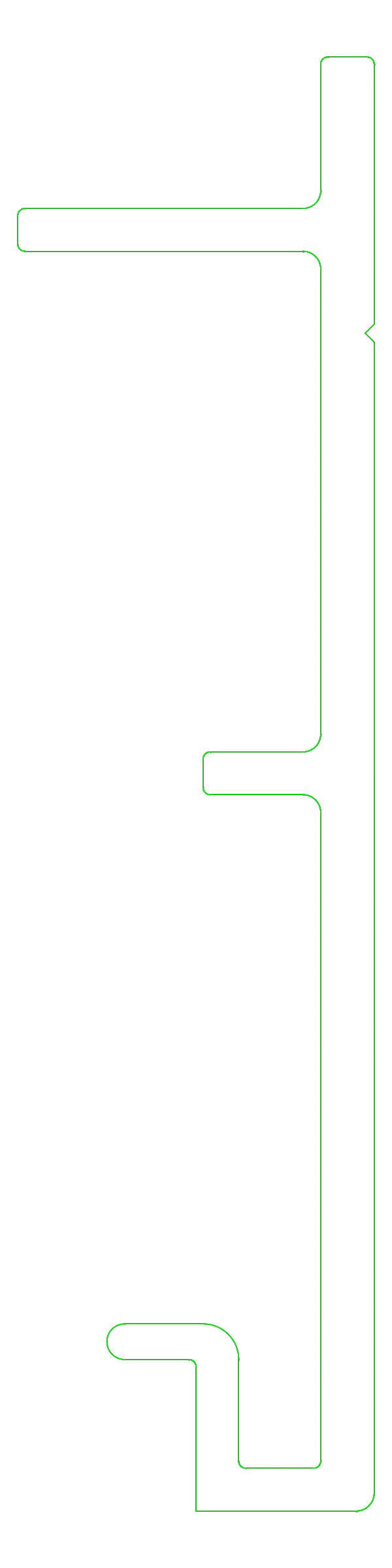 [K430069] Планка зміни напрямку 5x41 мм Aluprof